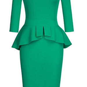 XL Women's Peplum Knee Length Dress